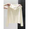 Cárdigan atmosférico de cuello en V color burdeos para mujer, adecuado para primavera, otoño e invierno, tejido, suave y acogedor, de un solo botón, manga larga, top elegante y versátil