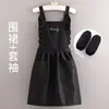 Avental de moda cozinha doméstica Feminino estilo ocidental novo cintura de cozinha à prova de óleo fresco roupas de trabalho para catering