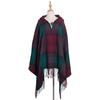 Otoño e invierno nuevo Yunnan hebilla de cuerno de buey estilo étnico capa con capucha chal estilo étnico bohemio chal con capucha fabricantes