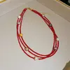Colar Simples Multicamadas com Pérolas de Água Doce e Cristais, Design Único, Corrente para Clavícula, Acessório de Pescoço Versátil e Elegante