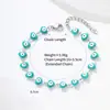 Pulsera Transfronteriza Ojo de Demonio Cruzado Europeo Americano de Oriente Medio Acero Inoxidable Moda Ojo de Aceite Goteante Joyería Personalizada Unisex