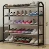 Zapatero Duradero para el Hogar 55cm Resistente Acero Inoxidable Simple Multicapa Zapatero para Dormitorio Nuevo Engrosado Versión Estrecha