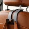 Gancho para coche, gancho doble para respaldo de asiento, gancho de almacenamiento para coche, soporte de gancho para reposacabezas del asiento trasero