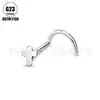 Stud para Ceja Curva de Aleación de Titanio F136, Barra para Oreja, Cuidado del Oído, Estilo Simple, Stud para Nariz de Mujer, Stud para Labio, Venta al por Mayor desde la Fábrica de Origen