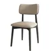 Cadeiras de jantar nórdicas, design moderno e minimalista, adequadas para casa, restaurantes e hotéis; com encosto e um luxo leve, cor de madeira natural