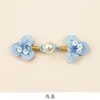 Nuevo botón de estilo chino cheongsam, botón de tres anillos tejido a mano con cuentas, botón de chaleco de traje Tang, accesorio de ropa