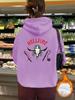 Sudadera de Otoño e Invierno para Mujer con Capucha y Bolsillo Canguro, Manga Larga y Forro Polar, Estampado HELLFIRE, Talla Europea Transfronteriza