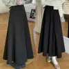Ahora las mujeres embarazadas tienen una falda de punto grueso, estilo francés, línea A, sin bolsillos, de lana de acetato, para otoño e invierno