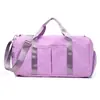 Bolsa de yoga estilo LULU com separação para itens secos e molhados, bolsa feminina para natação e fitness, bolsa de armazenamento para bagagem, bolsa de viagem de grande capacidade