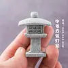 Aquário plantas aquáticas terrário tanque de musgo decoração paisagem lanterna de pedra japonesa ornamento de paisagem esconderijo de caverna para bonsai