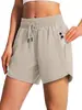 Los shorts casuales de verano para mujer más vendidos de Amazon, de secado rápido, ligeros, de cintura media, con bolsillos con cremallera, disponibles para dropshipping