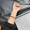 Pulsera de Loto Arena Dorada Púrpura Natural de Alto Contenido Estilo Influencer, Pulsera de Loto Rojo Cinabrio, Calcedonia al por Mayor