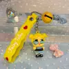 Chaveiro de Desenho Pequeno Pingente Bebê Chorando Série Amarela Pingente de Chave Casal Mochila Escolar Pequeno Pingente Atacado