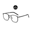 Yitong "U2718" Danyang Gafas Marco de Titanio Ultraligero Marco de Gafas para Hombres y Mujeres Montura Completa Gafas Retro Multilado