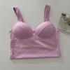 Não sem aro largo ombro Camisole sexy uma peça Sutiã superior sutiã push-up bonito tubo traseiro superior desgaste interno Wear Wrap desgaste externo