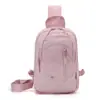 Bolsa de Peito Casual da Moda Feminina Leve de Nylon Repelente à Água Mochila Esportiva Versátil para Comutar Compras Cruzada de Ombro Único