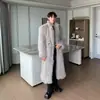 2024 Resistente al Frío Cálida de Invierno Extra Gruesa Larga de Felpa Chaqueta para Hombre Perfil Grande Abrigo de Piel de Zorro Engrosado Piel Tendencia