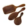 Pente Infantil de Sândalo Dragão e Fênix Bolsa de Ar Caveira Feminino Almofada de Ar Cabelo Cacheado Massagem no Couro Cabeludo Pente Portátil Pequeno de Mão Cuidados com o Cabelo