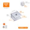 Clip de vidrio de aleación de aluminio soporte de vidrio ángulo recto clip laminado clip de fijación de baldosas cerámicas soporte de vidrio semicircular accesorios de ferretería