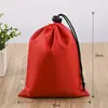 Bolsa de nylon com cordão para acabamento de roupas, bolsa de armazenamento, cordão de poliéster, atacado de fábrica