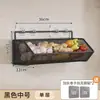 Estante de almacenamiento de pared para cocina, no requiere perforación, multifuncional, para almacenar cebollas grandes, jengibre y ajo, estante colgante de doble capa, estante para verduras y especias