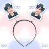 Wang Leehom Faixa de Cabelo de Primavera Faixa de Cabelo de Desenho Animado Acessório de Cabelo Ornamento de Cabelo Faixa de Cabelo Ventilador Mercadoria
