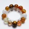[Jinper Yaoguang] Pulsera de Flor de Pegamento Amarillo de Cristal Natural Limón para Mujer, la Más Fácil de Combinar, Pulsera de Regalo, Venta al por Mayor