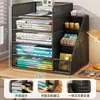 Prateleira de Armazenamento para Classificação de Assuntos Porta-livros de Mesa Estante em Camadas Porta-arquivos de Mesa para Estudante Prateleira de Armazenamento de Livros Uso Doméstico