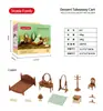Juguetes de casa de juegos de mini muebles transfronterizos, escena en miniatura, cocina pequeña, casa de muñecas, sala de estar, decoración de escritorio, modelo