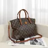 Marca de Hong Kong 2025 Nuevo Bolso de Mano Retro de Alta Gama Gran Capacidad Piel Genuina Bolso Tote para Presbicia Bolso de Hombro Único Cruzado