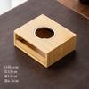 Base Calentadora de Tetera de Bambú Estilo Japonés Calentamiento por Velas Aislamiento Estufa de Té Caliente Silla Termostática para Té Perfumado de Vidrio Simple