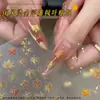 Nuevas Pegatinas de Hoja de Arce Estampadas en Caliente Estilo Nacional Chino Pegatinas para Uñas Exquisitos Accesorios de Pegatinas para Uñas Otoño/Invierno Blanqueamiento