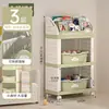 Estante de Almacenamiento para Mochilas Escolares, Carrito para el Hogar, Estantería Móvil con Ruedas, Carrito de Almacenamiento para Dormitorios, Organizador de Juguetes y Snacks de Múltiples Capas