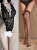 Ruolan lingerie sexy sexy laço virilha- livre jumpsuit perspectiva coquete europeu e americano tamanho grande uniforme 5080