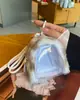 Nova Bolsa de Armazenamento Transparente de Pelúcia Mini Porta-moedas Fofo Bolsa de Fone de Ouvido de Alta Transparência Bolsa de Armazenamento para Pendurar Porta-moedas