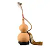 Pingente de cabaça natural, cabaça real, nó chinês, cabeça de dragão aberta auspiciosa, moedas dos Cinco Imperadores, decoração de sala de estar, item de colecionador grande