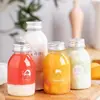 Celebridad de Internet 260ml Botella de té Xi botella de plástico PET transparente botella para té de leche fresca de mango fresa 200 Piezas por caja