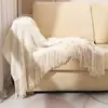 Manta de Sofá, Manta de Lançar, Manta de Tricô, Manta para Cochilo no Escritório, Manta Jacquard de Malha, Manta Pequena, Manta de Lançar Estilo Americano, Manta de Fio