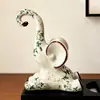 Suporte de vinho com padrão de elefante estilo vintage para hall de entrada e sala de estar, decoração de casa de alta qualidade e móveis macios no atacado