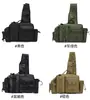Bolsa para Iscas de Pesca Transfronteiriça com Porta-Varas, Bolsa de Cintura Multifuncional, Bolsa de Peito de Ombro Único, Bolsa Tática Camuflada para Ciclismo ao Ar Livre e Viagem
