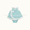 Comércio exterior original bebê menina bebê cáqui macacão escalada princesa estilo flor cáqui saia algodão macio criança