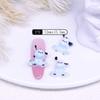 Joias para Unhas Desenho Animado Sanrio Kulomi Scooter Acessórios para Unhas Resina Parchia Cachorro Rede Vermelha Explosões Atacado
