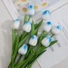 Flores Tulipa Artificiais Mini Pu, Ornamentos Florais para Casamento e Decoração de Casa Transfronteiriça, Venda Direta e Atacado do Fabricante
