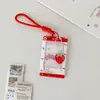 Hisocute Original Tarjetero para Perseguir Estrellas Funda para Exhibición de Polaroid de Tres Pulgadas Colgante Tarjeta de Estudiante de Campus Tarjeta de Comida Funda Protectora