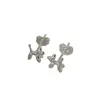Pendientes Ounihan de Plata de Ley S925 con Diseño de Cachorro Globo Lindos para Mujer, Pendientes Dulces y de Moda con Diseño Artístico Estilo Ins