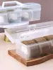 Caja de Empaque para Rollo de Pastel, Caja Reutilizable de Almacenamiento Refrigerado, Caja para Conservar la Frescura, Caja para Cortar Rollo de Pastel, Caja de Empaque