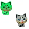 Novos sapatos com buracos de gatinho luminosos flor de sapato flor de sapato de PVC fivela de sapato acessórios diy acessórios decorativos transfronteiriços em estoque atacado