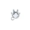 Colgante con Hebilla de Garra de Diamante Acero Inoxidable Accesorios para Joyería DIY Accesorios Incrustados con Diamante Brillante Materiales Hechos a Mano Colgante Dorado que Conserva el Color