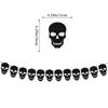 Bandera con Letras de Calavera Negra Gótica para Halloween, Adorno en Espiral de Cuervo, Juego de Inserto para Pastel, Venta al por Mayor, Personalización