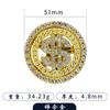 Funda para teléfono móvil giratoria de dólar con incrustaciones de diamantes de aleación, accesorios de tocadiscos de dólar, trompo
